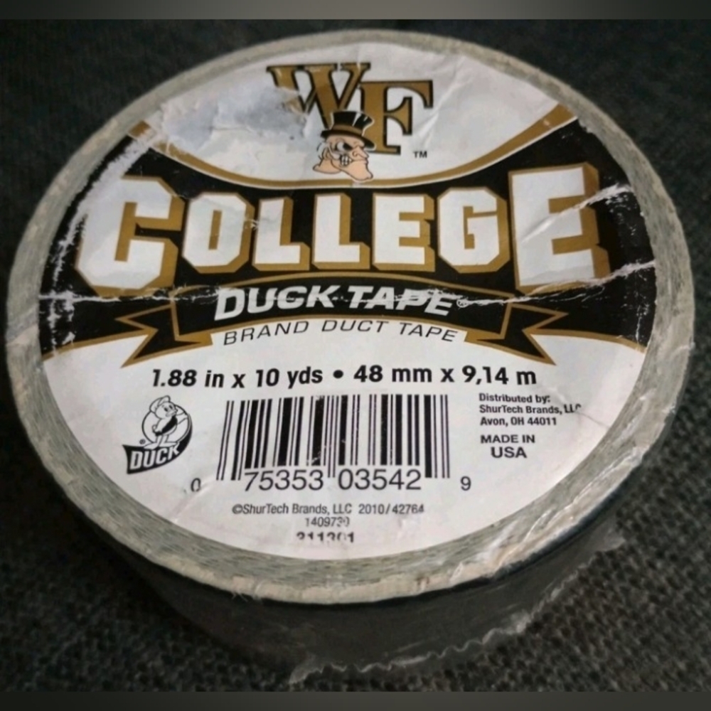 Wake Forest University Demon Deacon Duck Brand Duct Tape